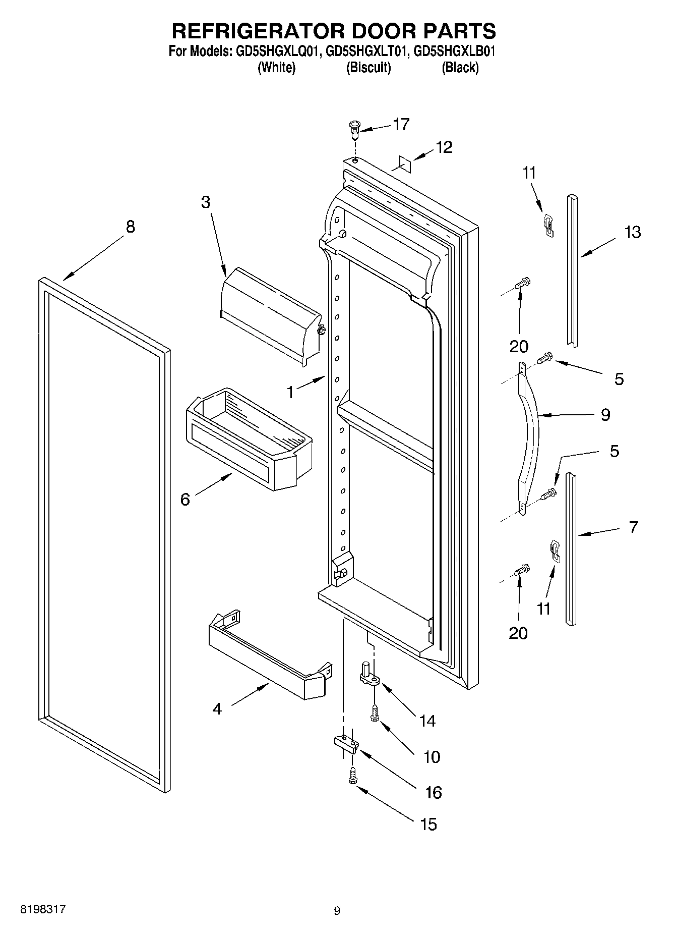 06 - REFRIGERATOR DOOR PARTS