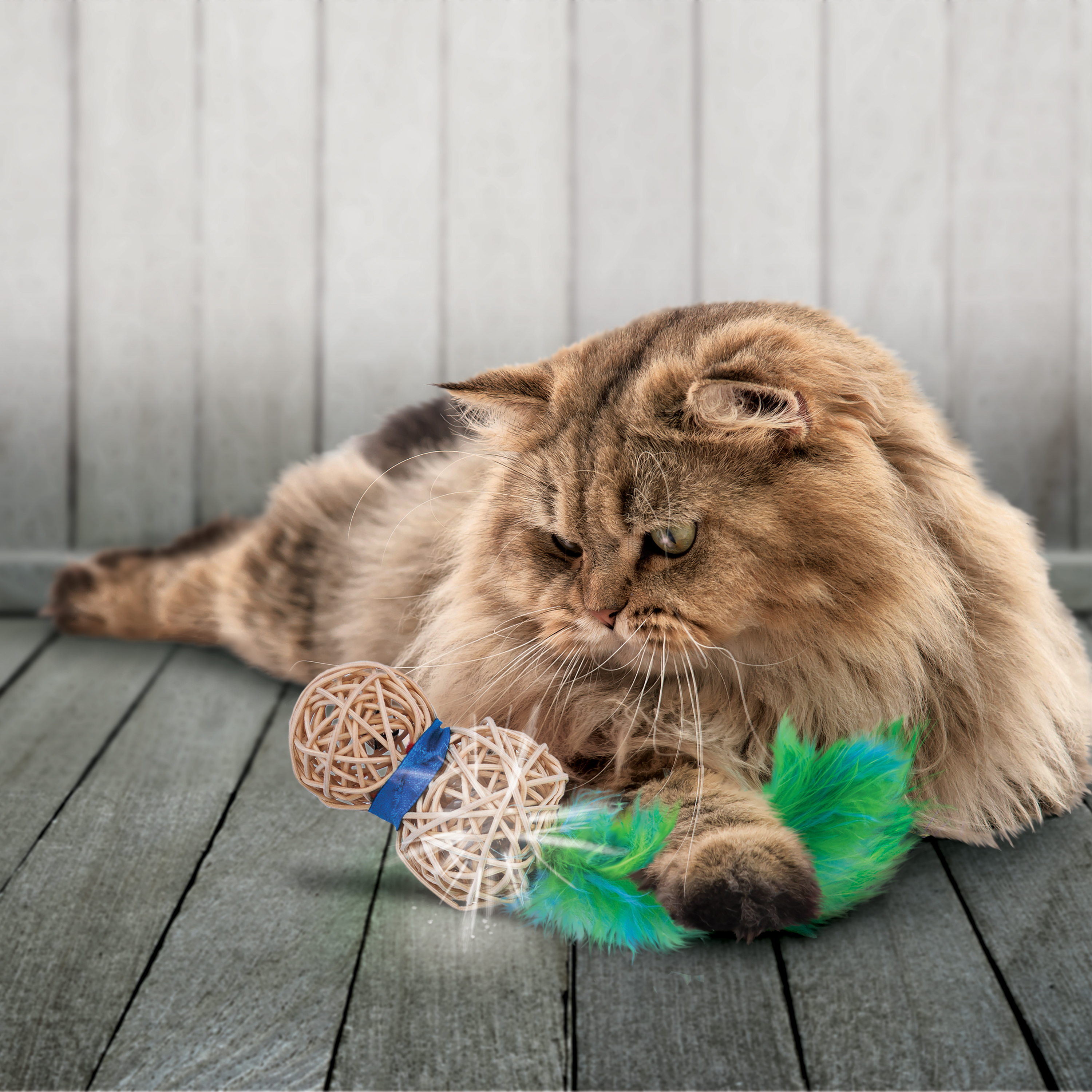 Cat Wubba Wicker Assorted lifestyle product image