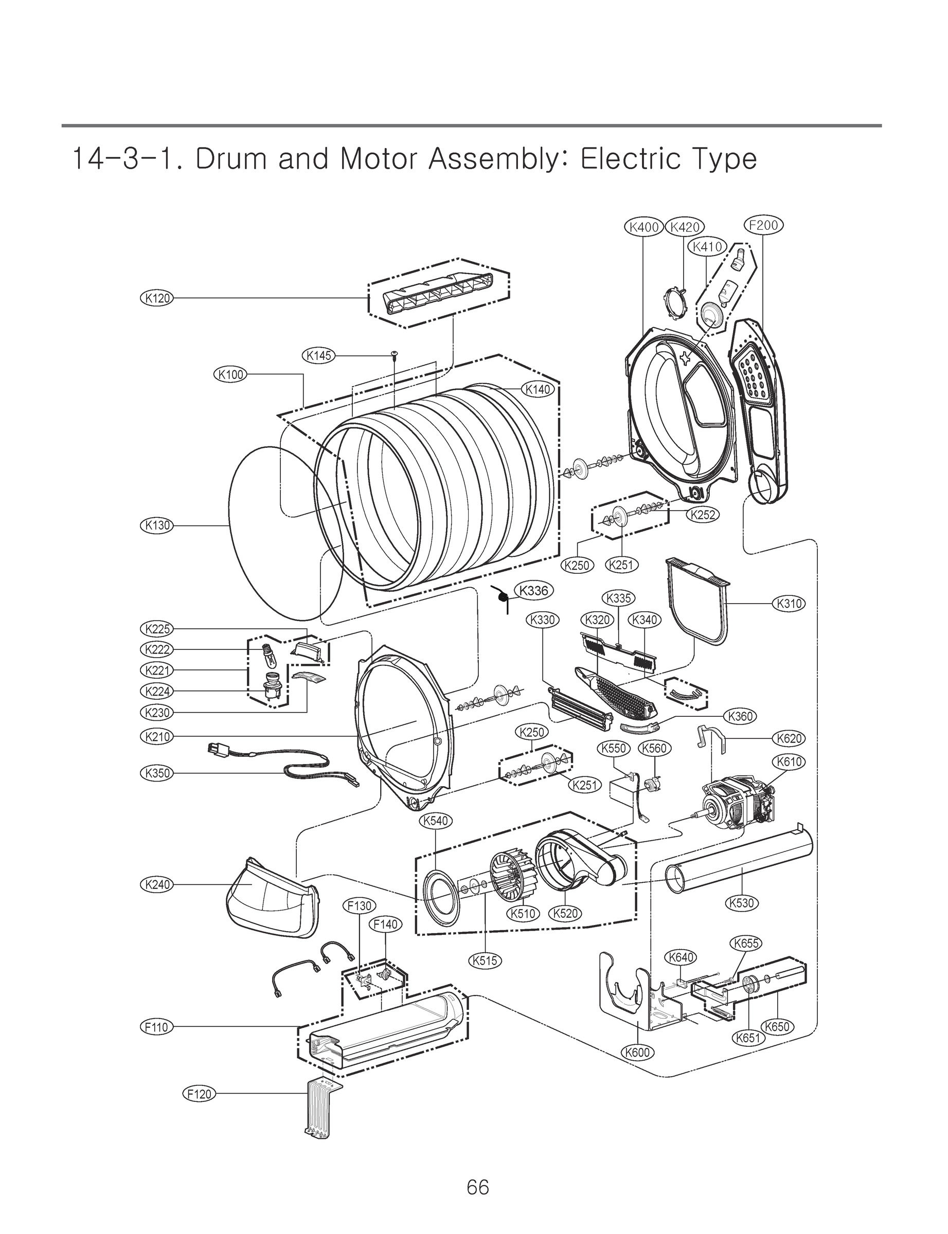 DRUM AND MOTOR ASSEMBLY