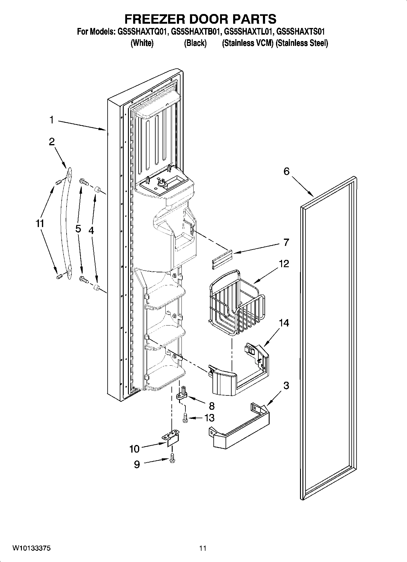 07 - FREEZER DOOR PARTS