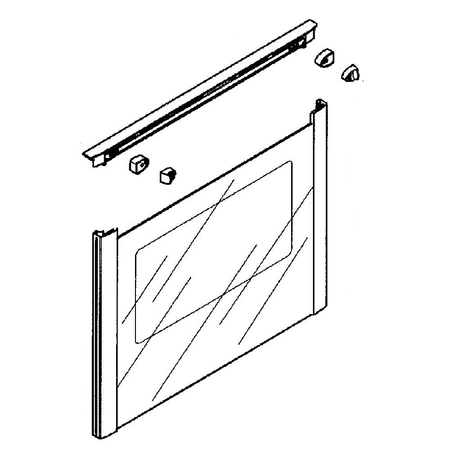 Door Assy, Glass, SS, FSR3