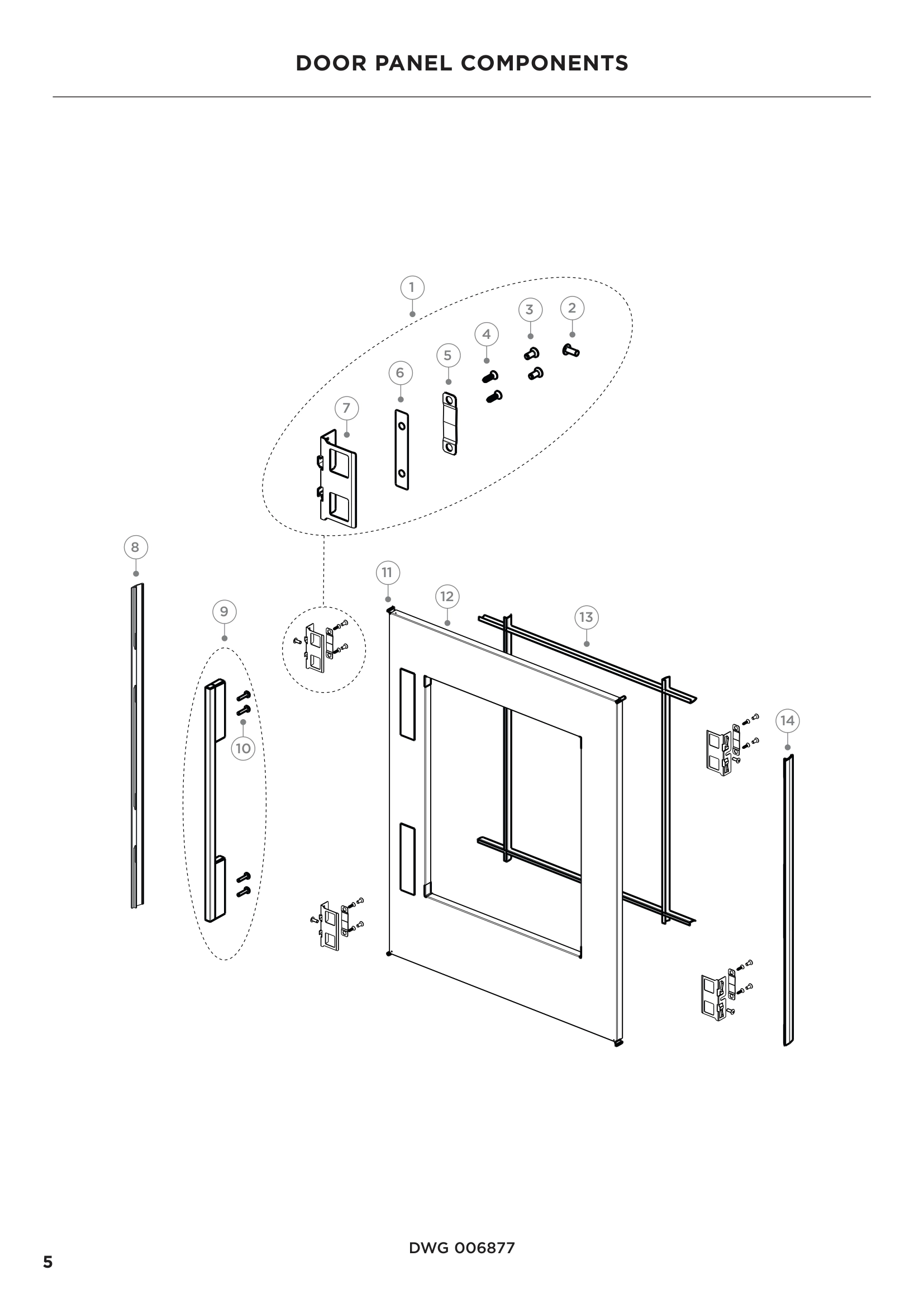 DOOR PANEL COMPONENTS