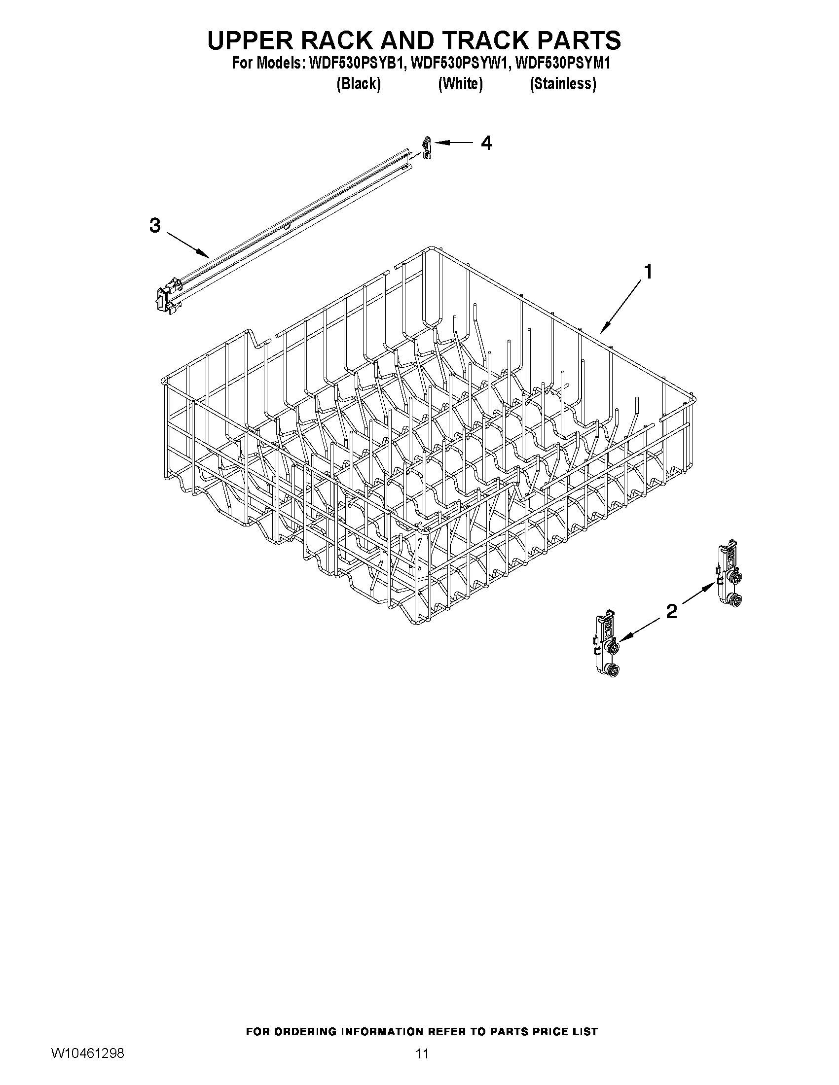 09 - UPPER RACK AND TRACK PARTS