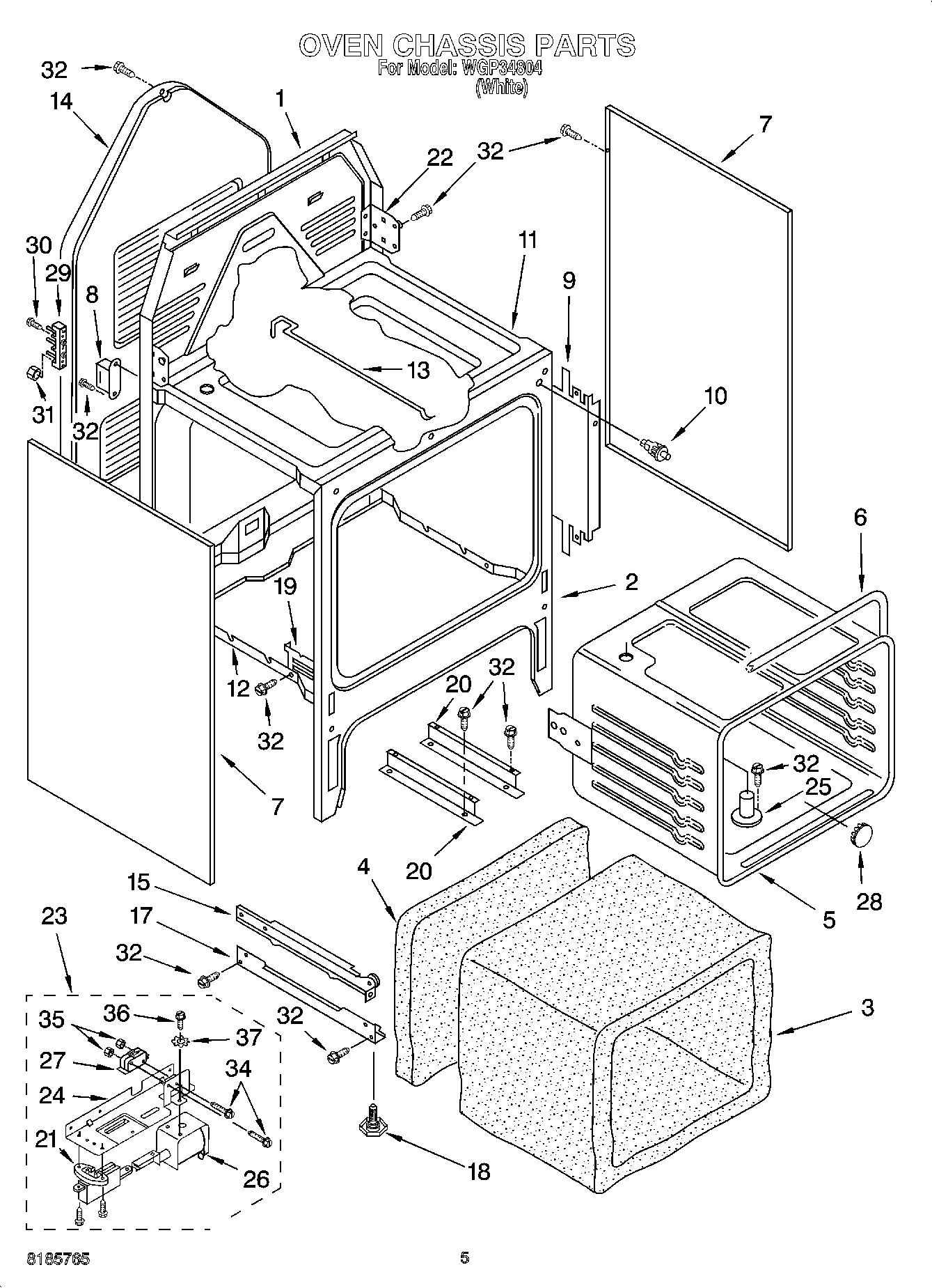 04 - OVEN CHASSIS PARTS