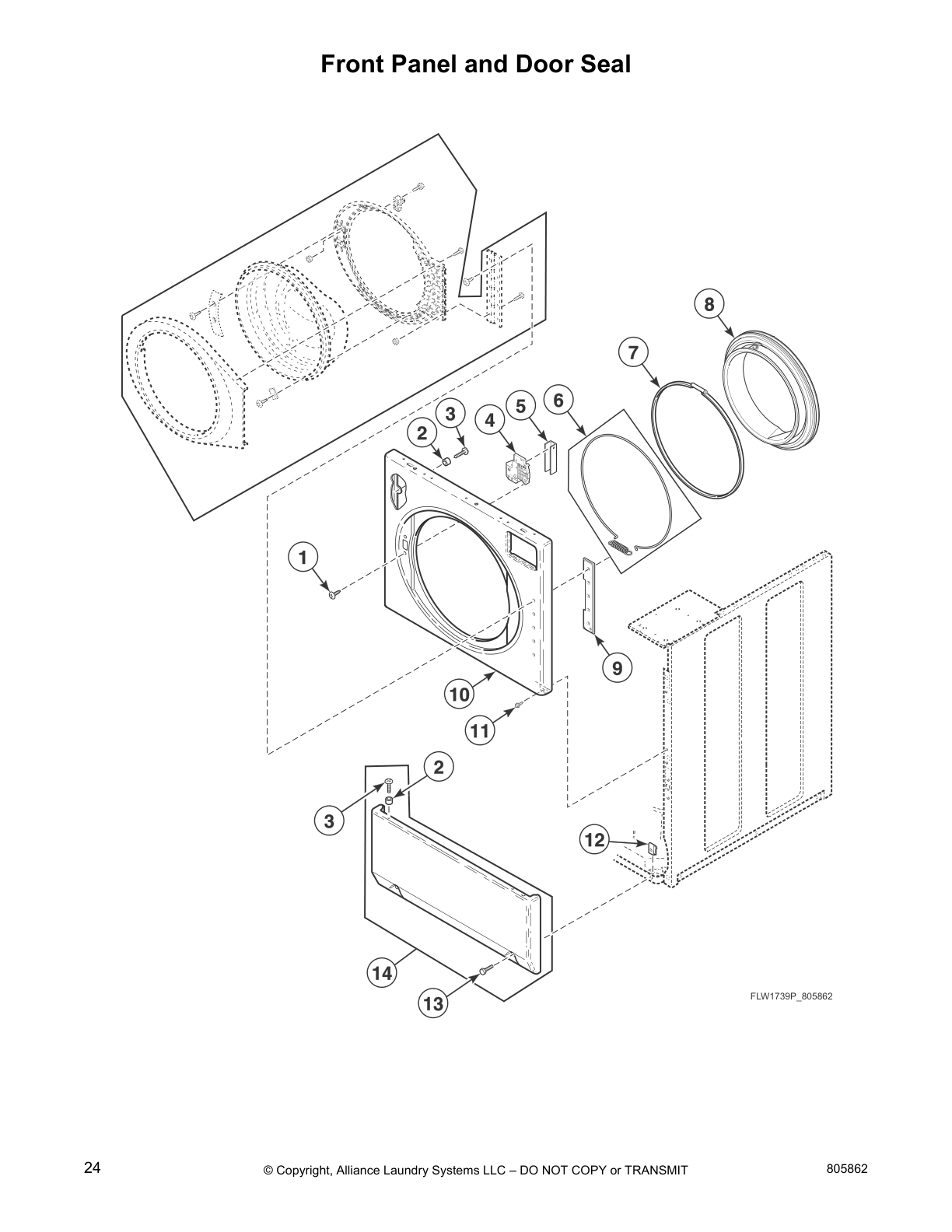 Front Panel and Door Seal