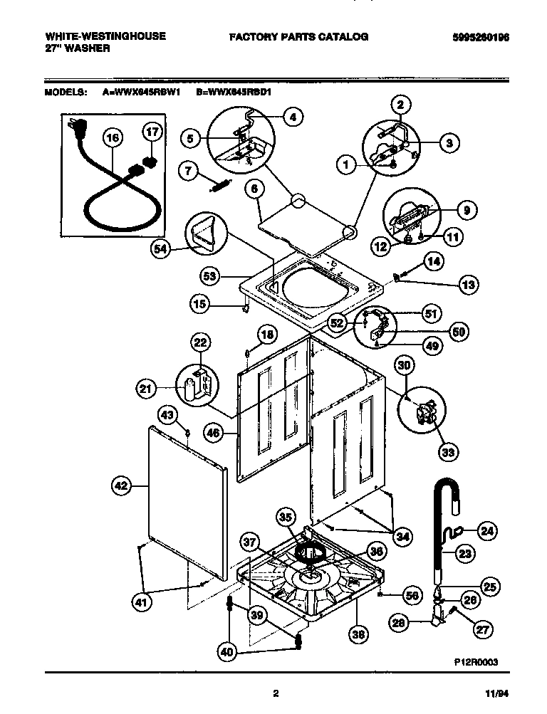 02 - CABINET, TOP PANEL, BASE