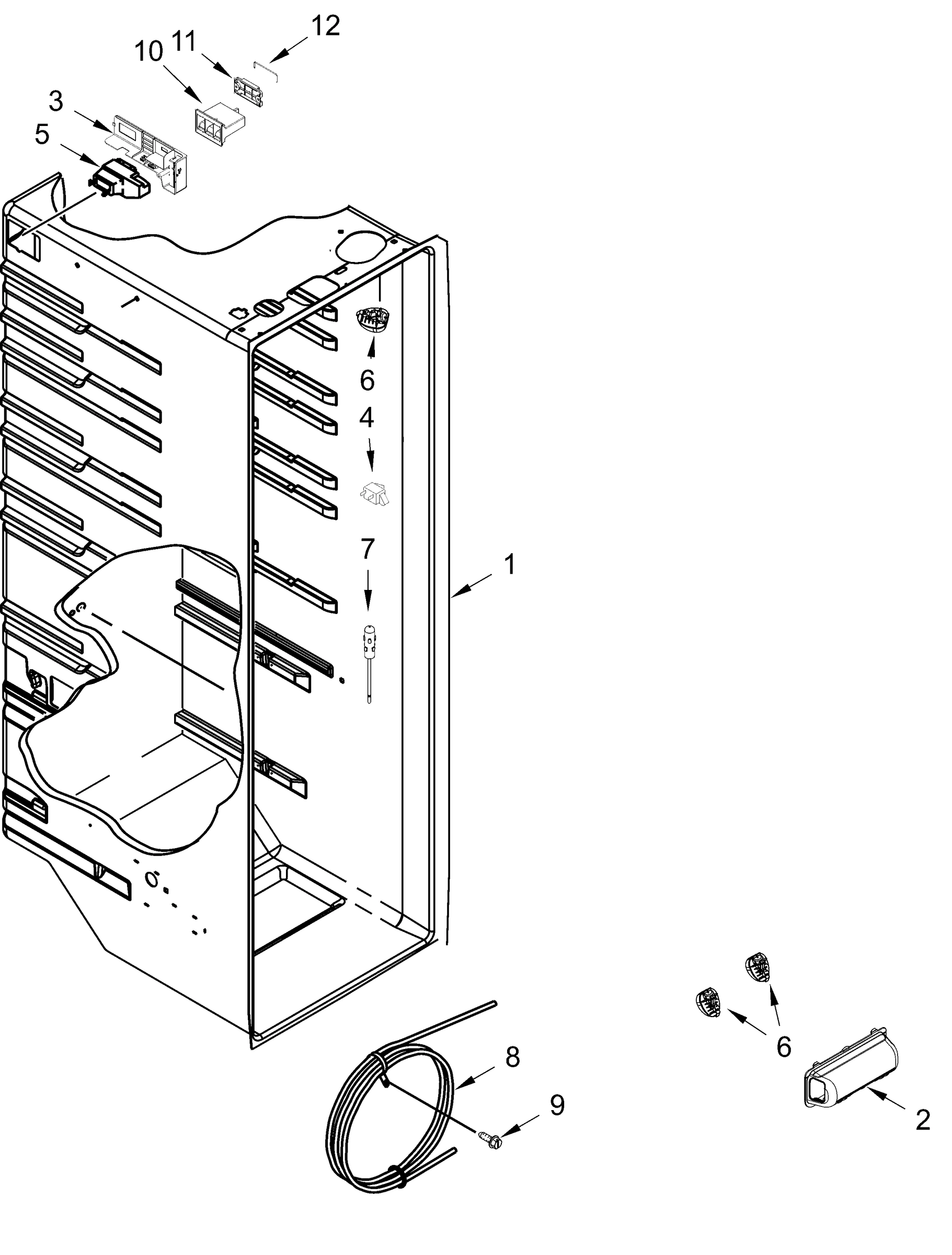 REFRIGERATOR LINER PARTS