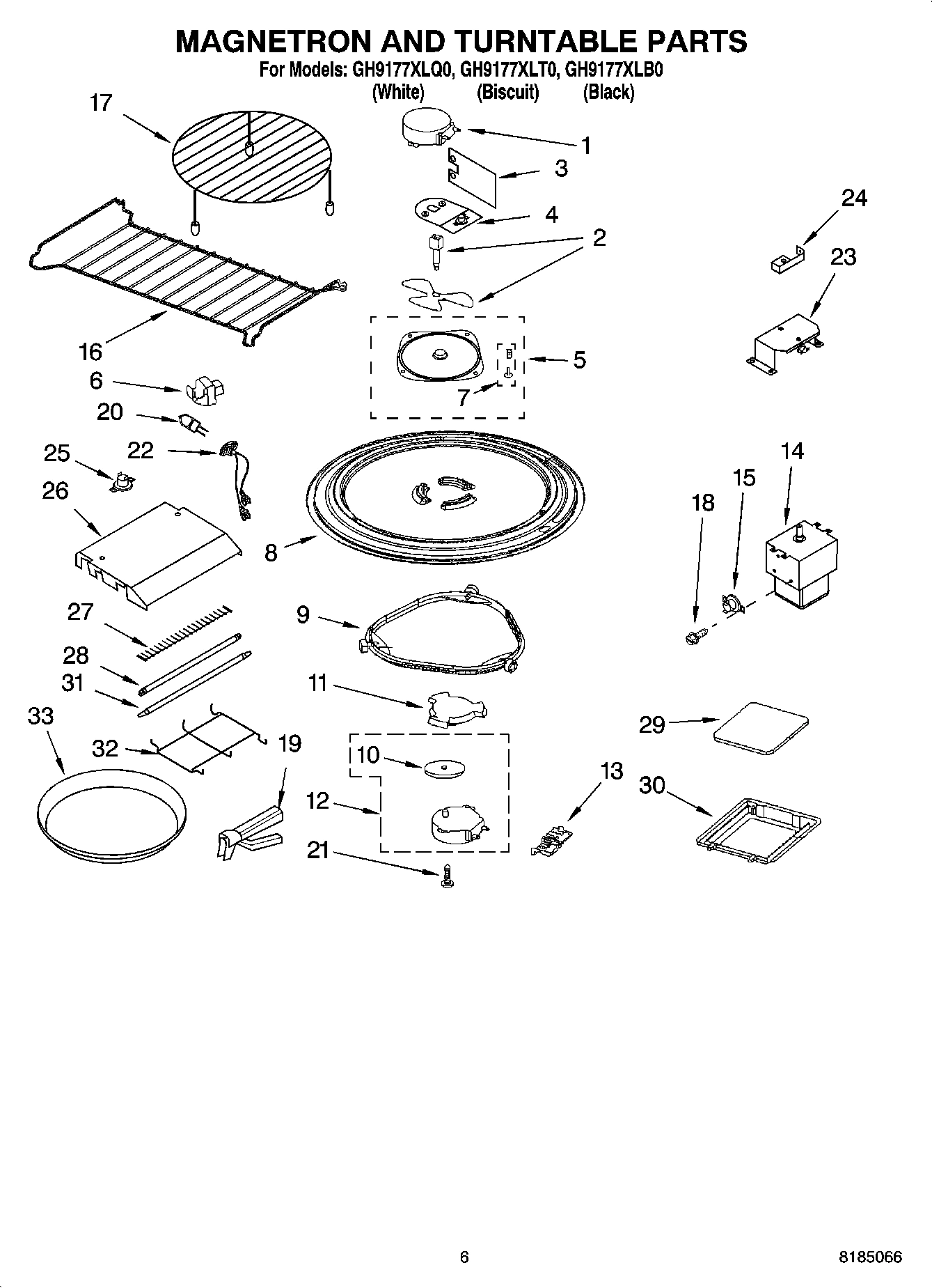 05 - MAGNETRON AND TURNTABLE PARTS