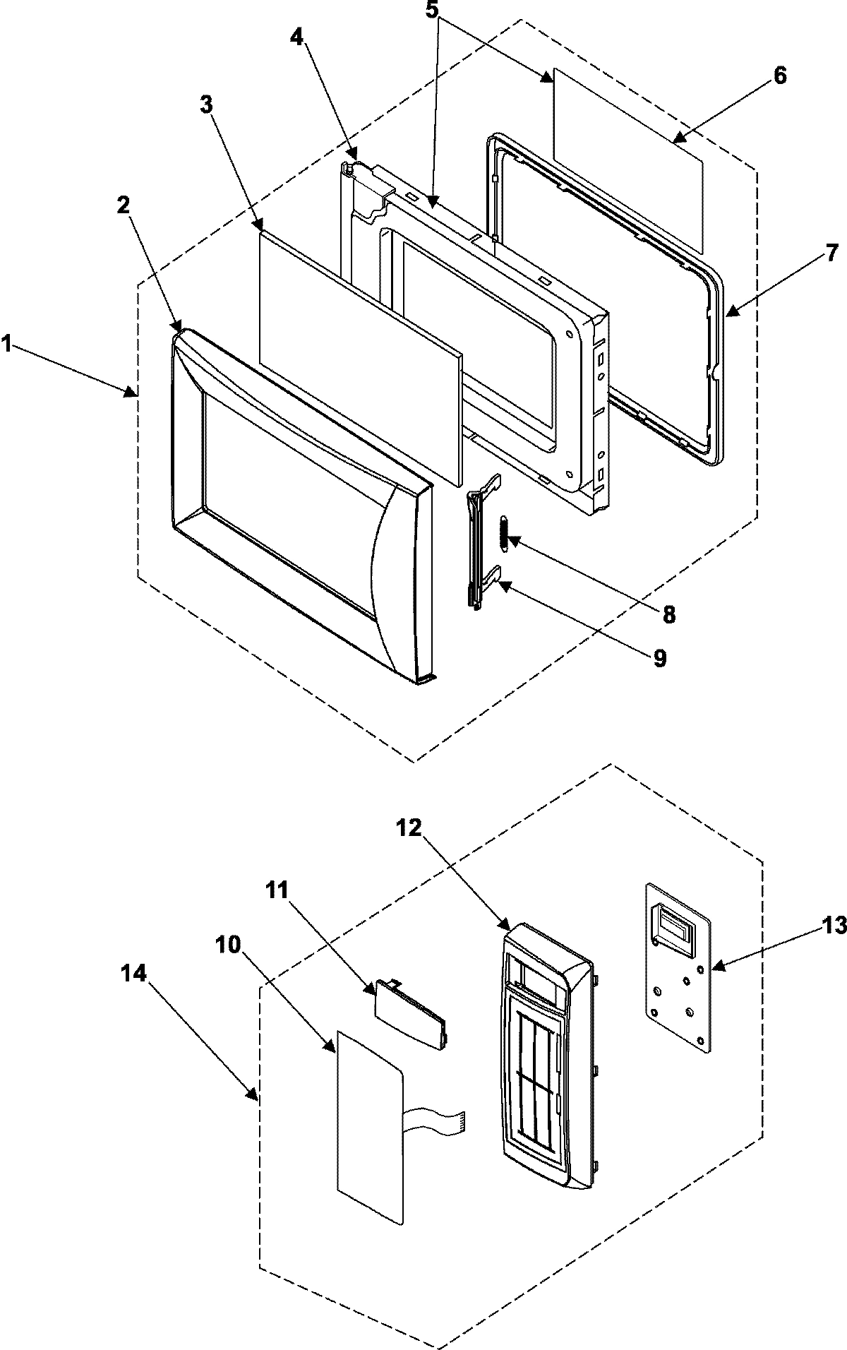 02 - CONTROL PANEL/DOOR ASSEMBLY