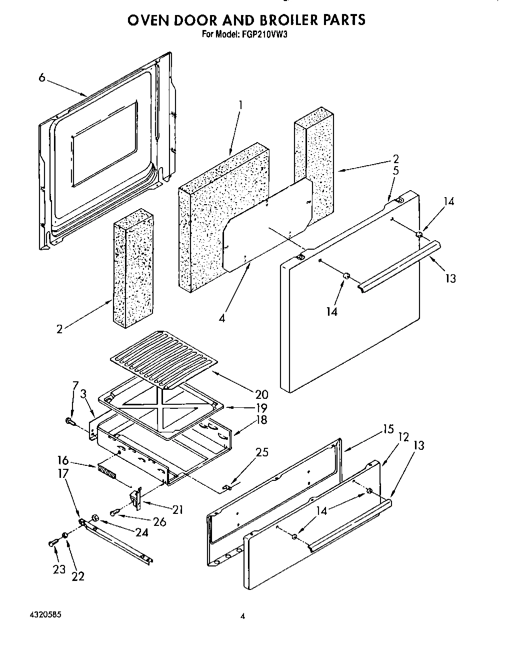 03 - OVEN DOOR AND BROILER