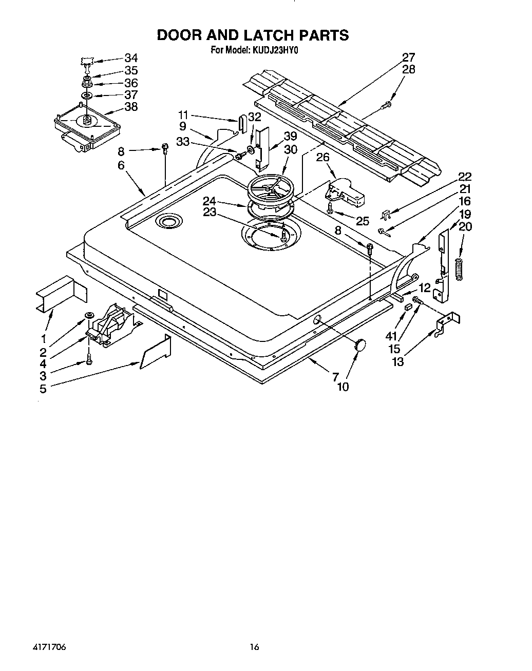 13 - DOOR AND LATCH
