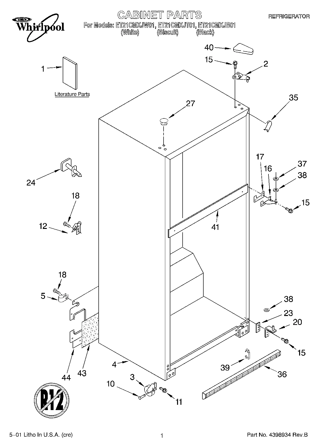01 - CABINET, LITERATURE