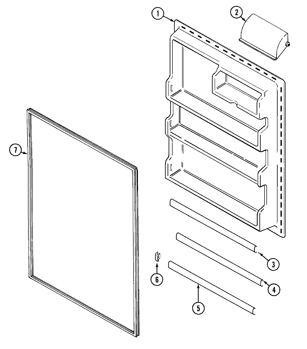 06 - FRESH FOOD INNER DOOR (BISQUE)