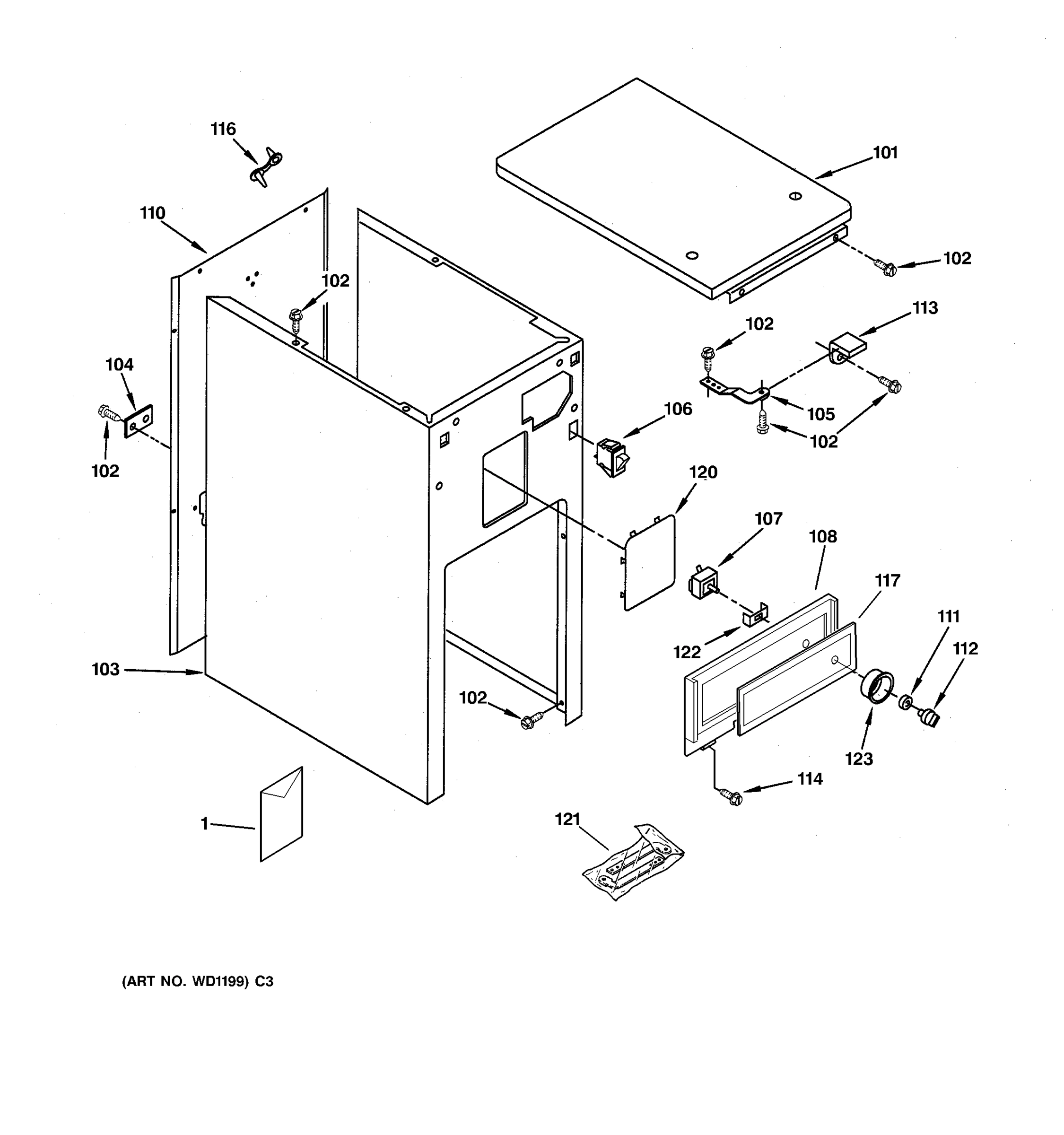 CABINET & CONTROL PARTS