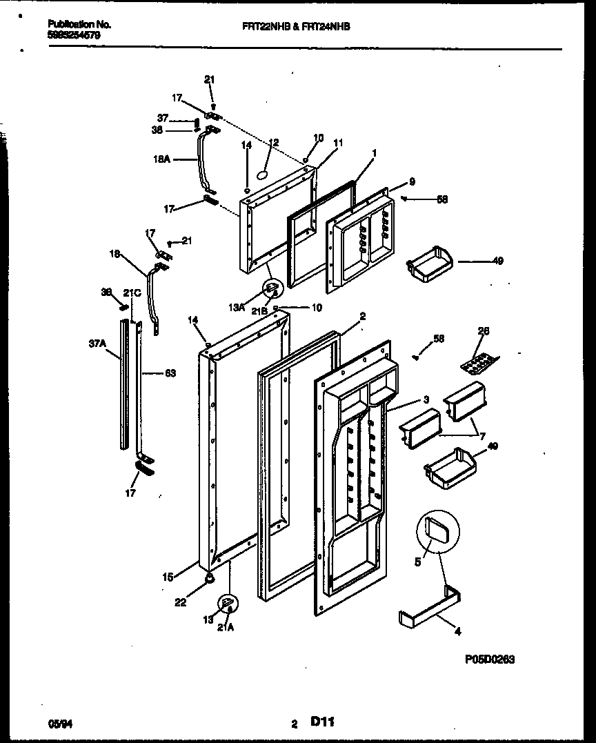 02 - FREEZER DOOR PARTS