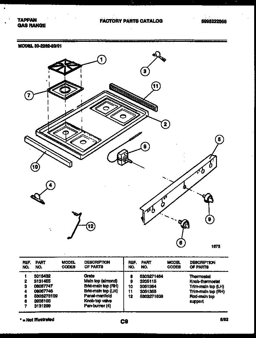 03 - COOKTOP PARTS
