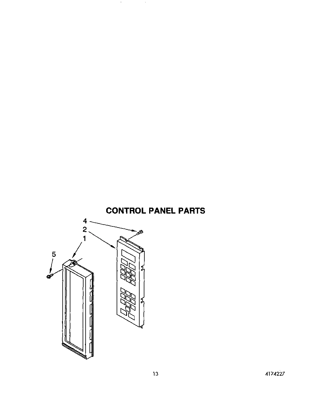 10 - MICROWAVE CONTROL PANEL