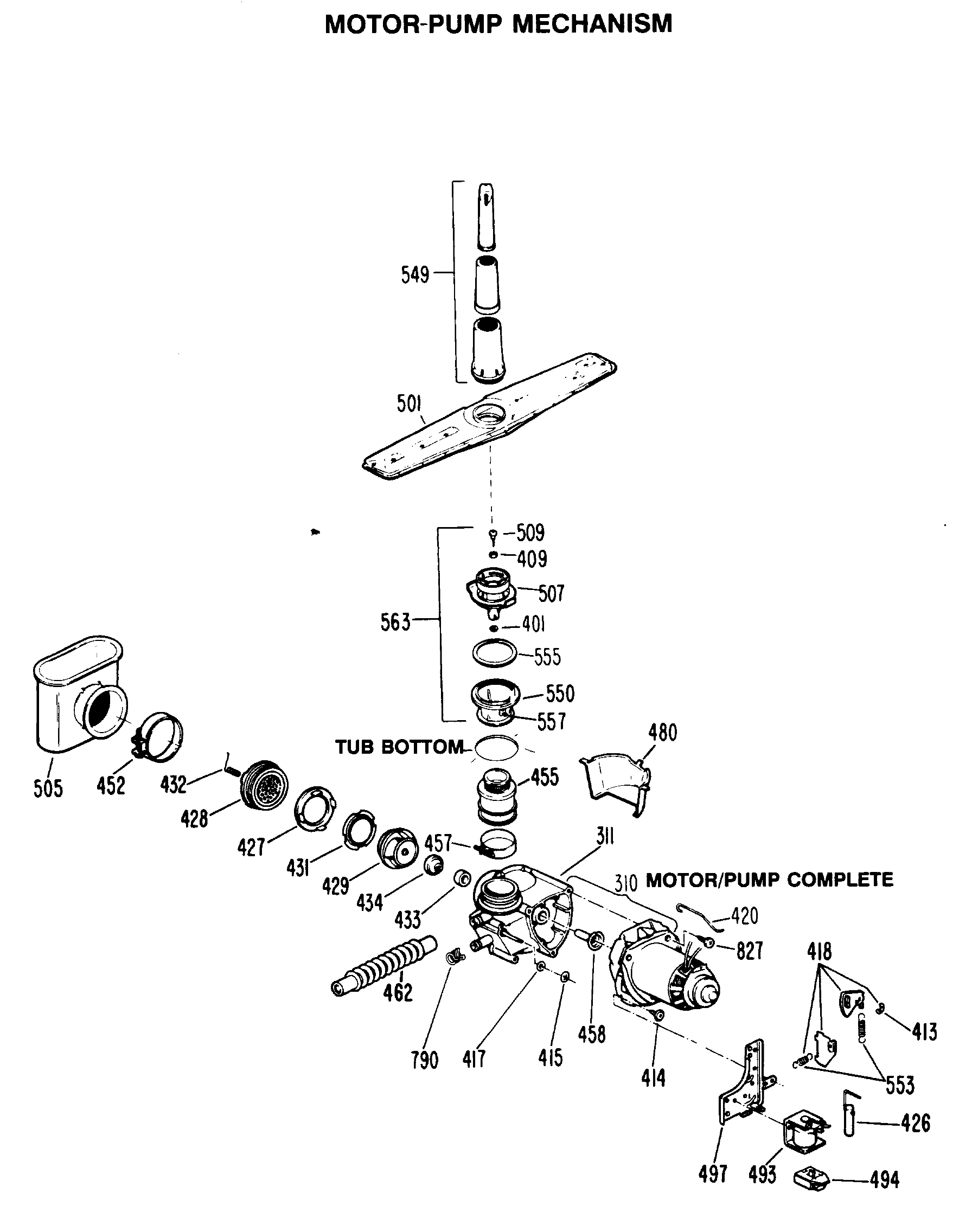 MOTOR-PUMP MECHANISM