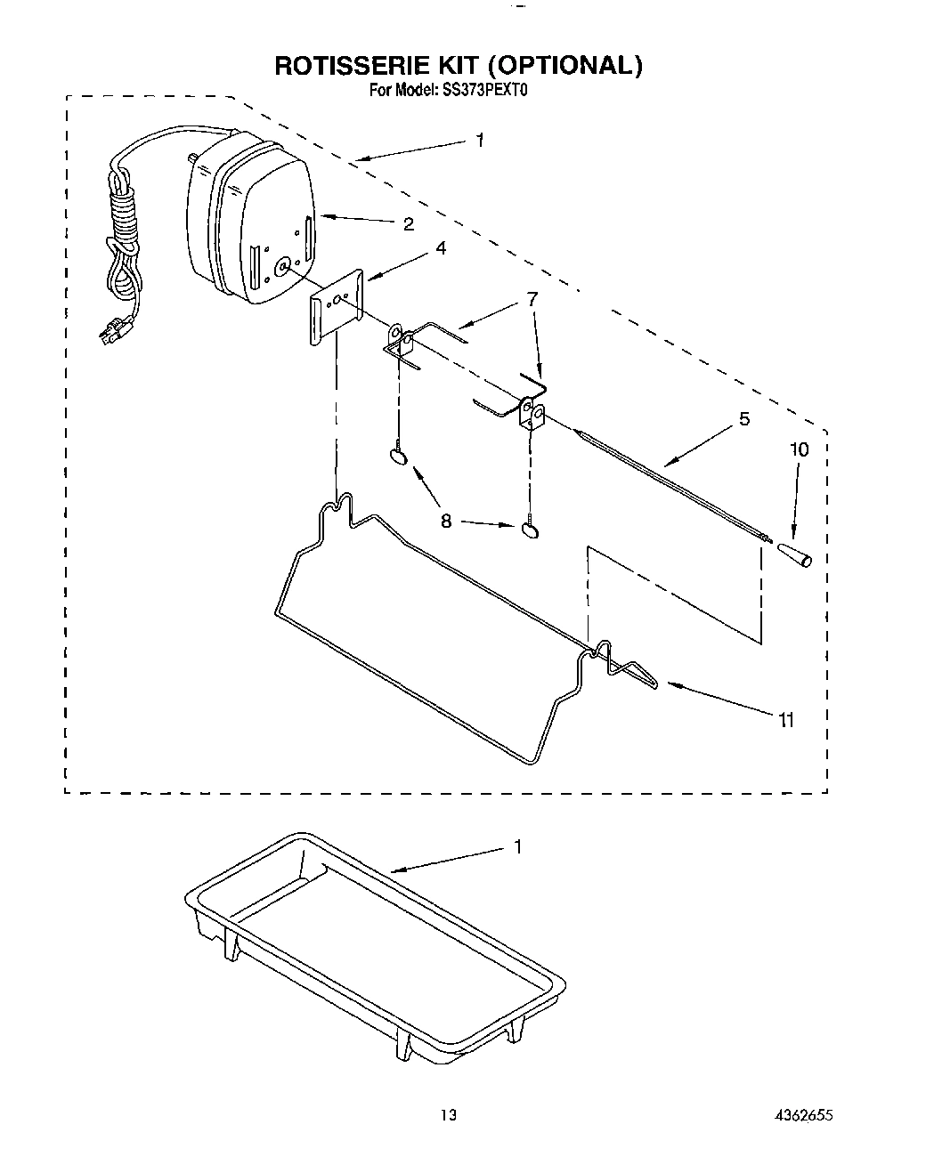 10 - ROTISSERIE, GRIDDLE