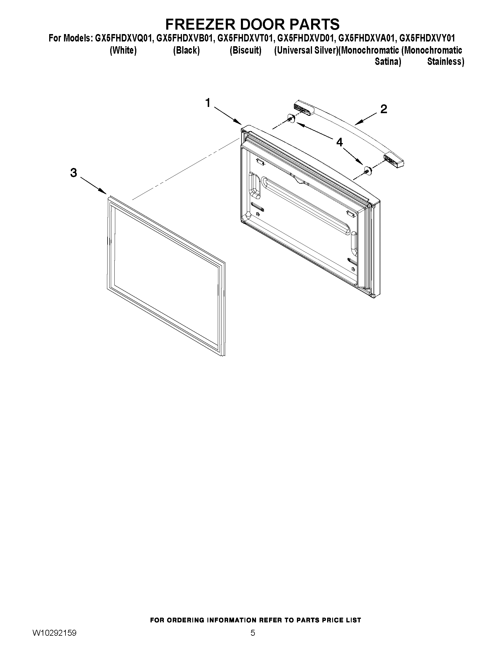 03 - FREEZER DOOR PARTS