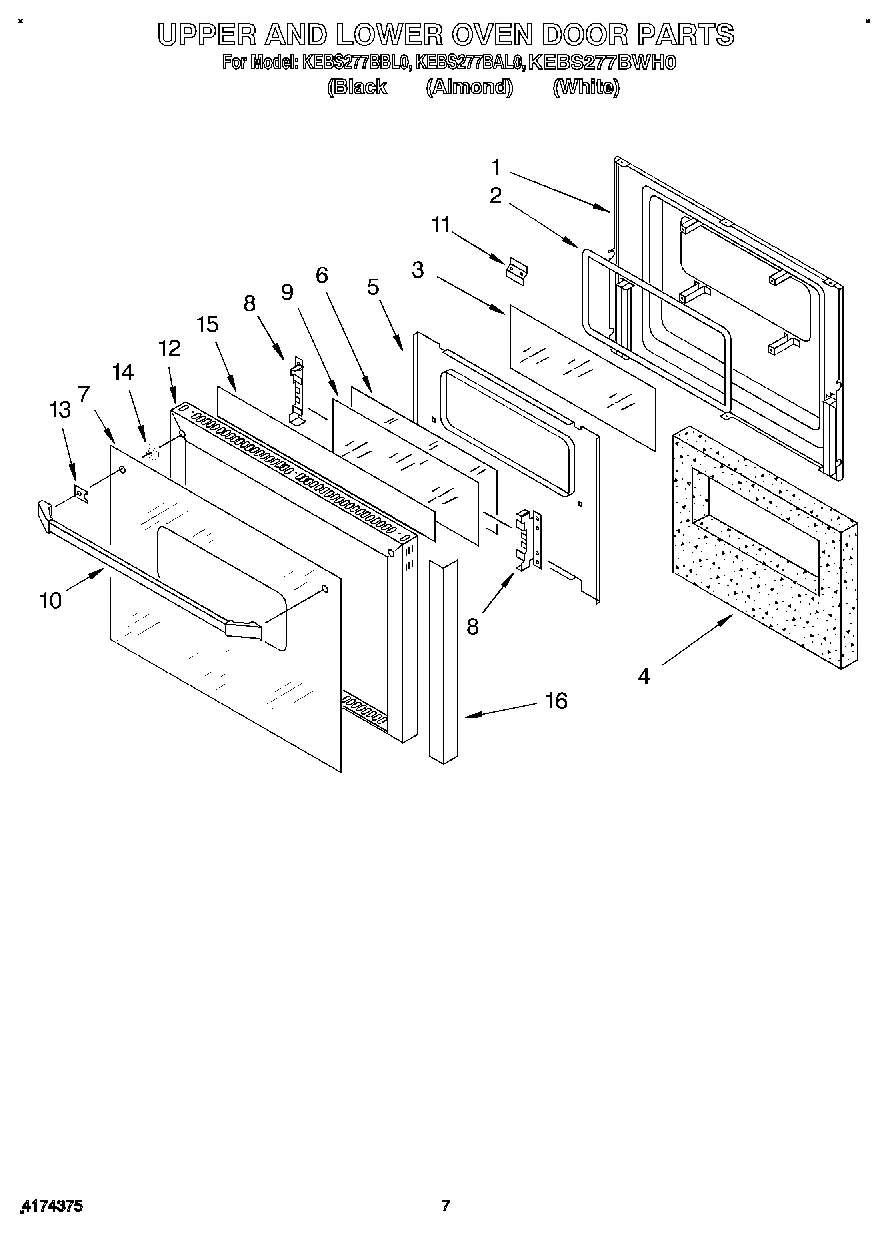 05 - UPPER AND LOWER OVEN DOOR