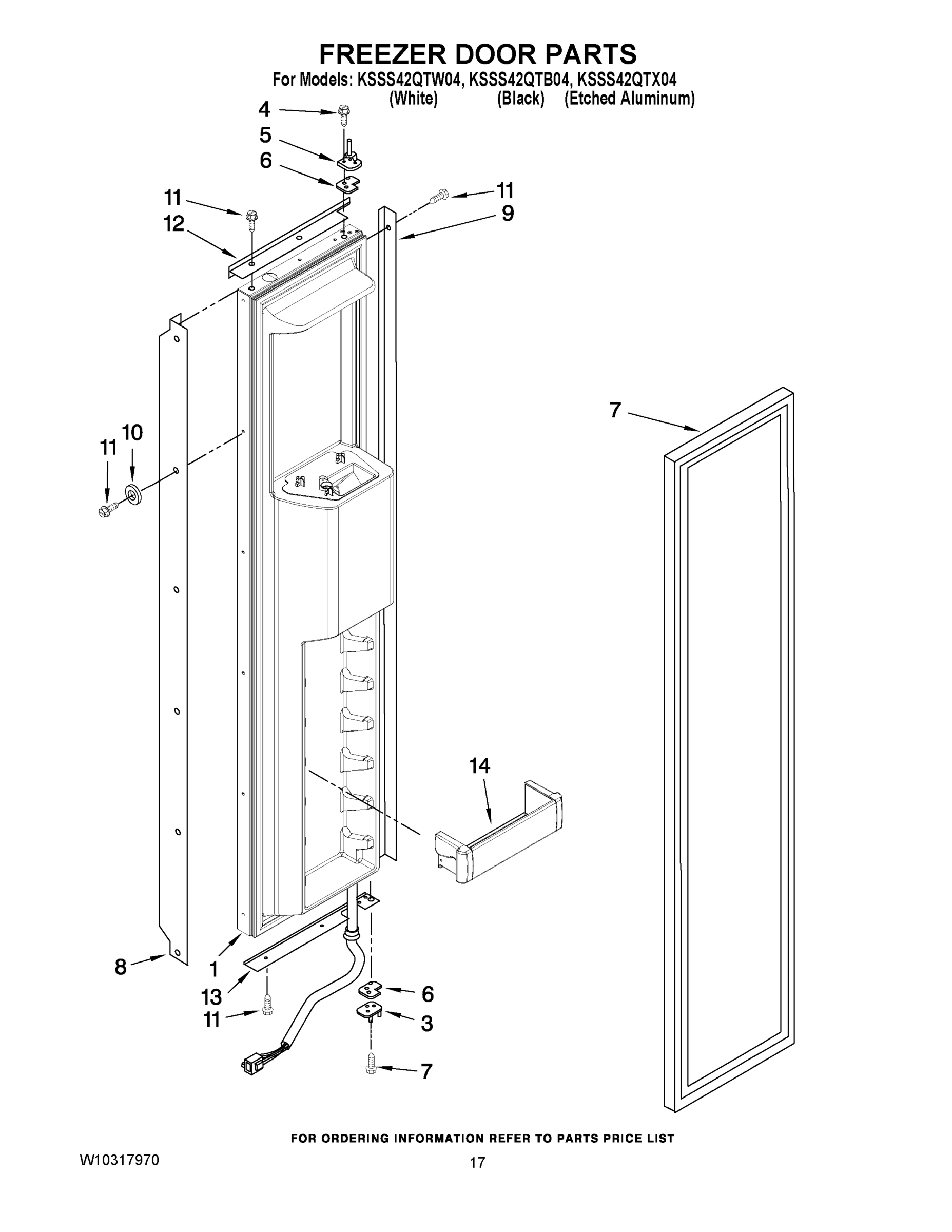 11 - FREEZER DOOR PARTS