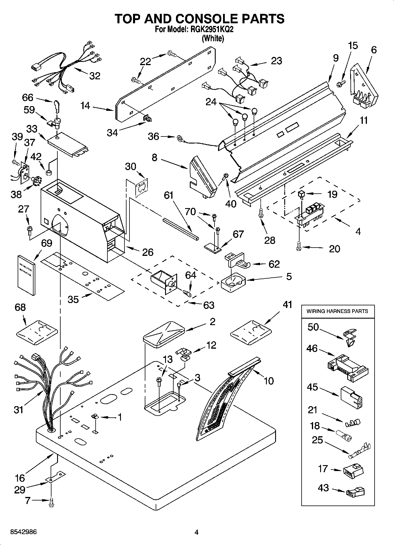 02 - TOP AND CONSOLE PARTS