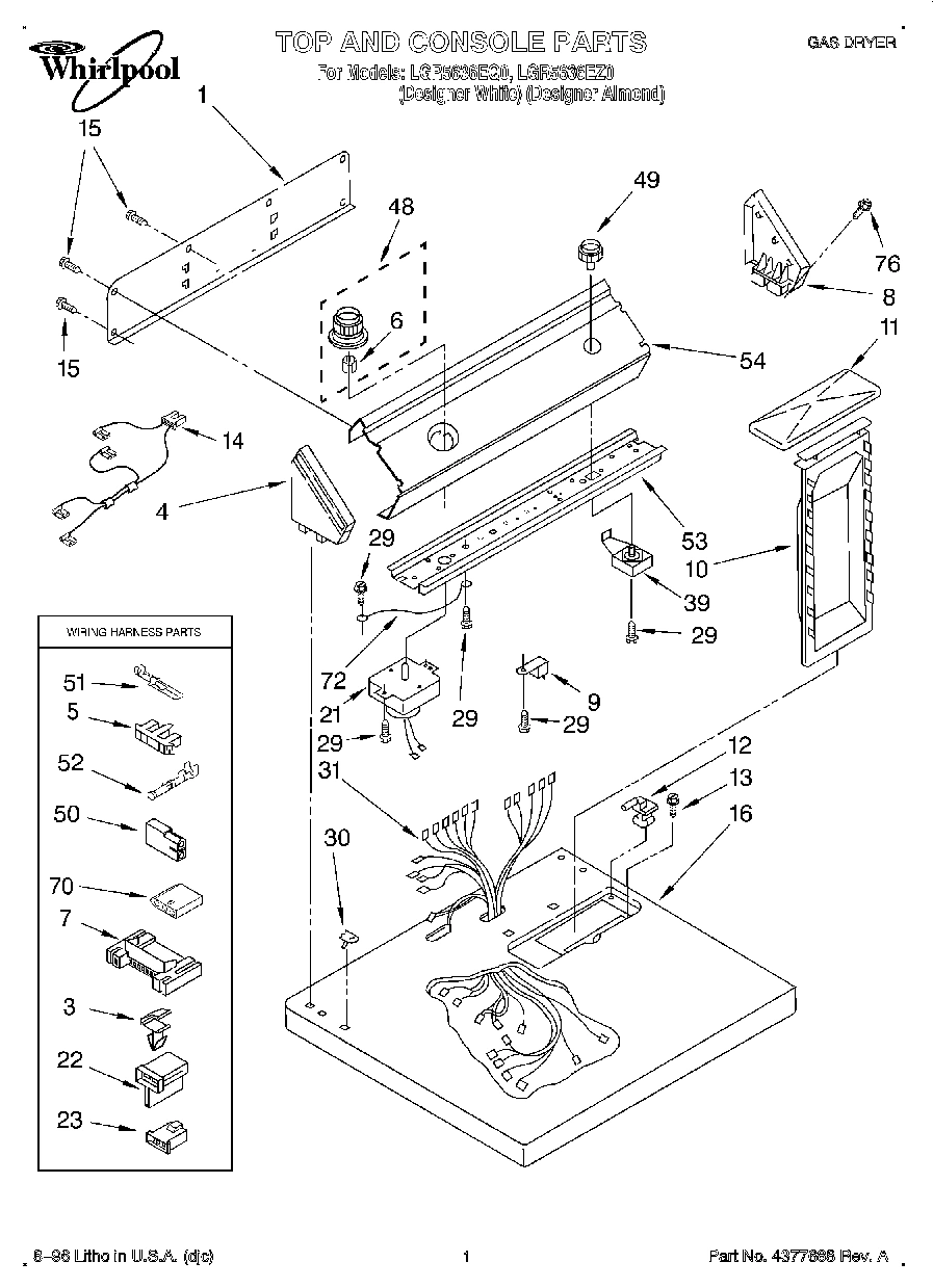 01 - TOP AND CONSOLE, LIT/OPTIONAL