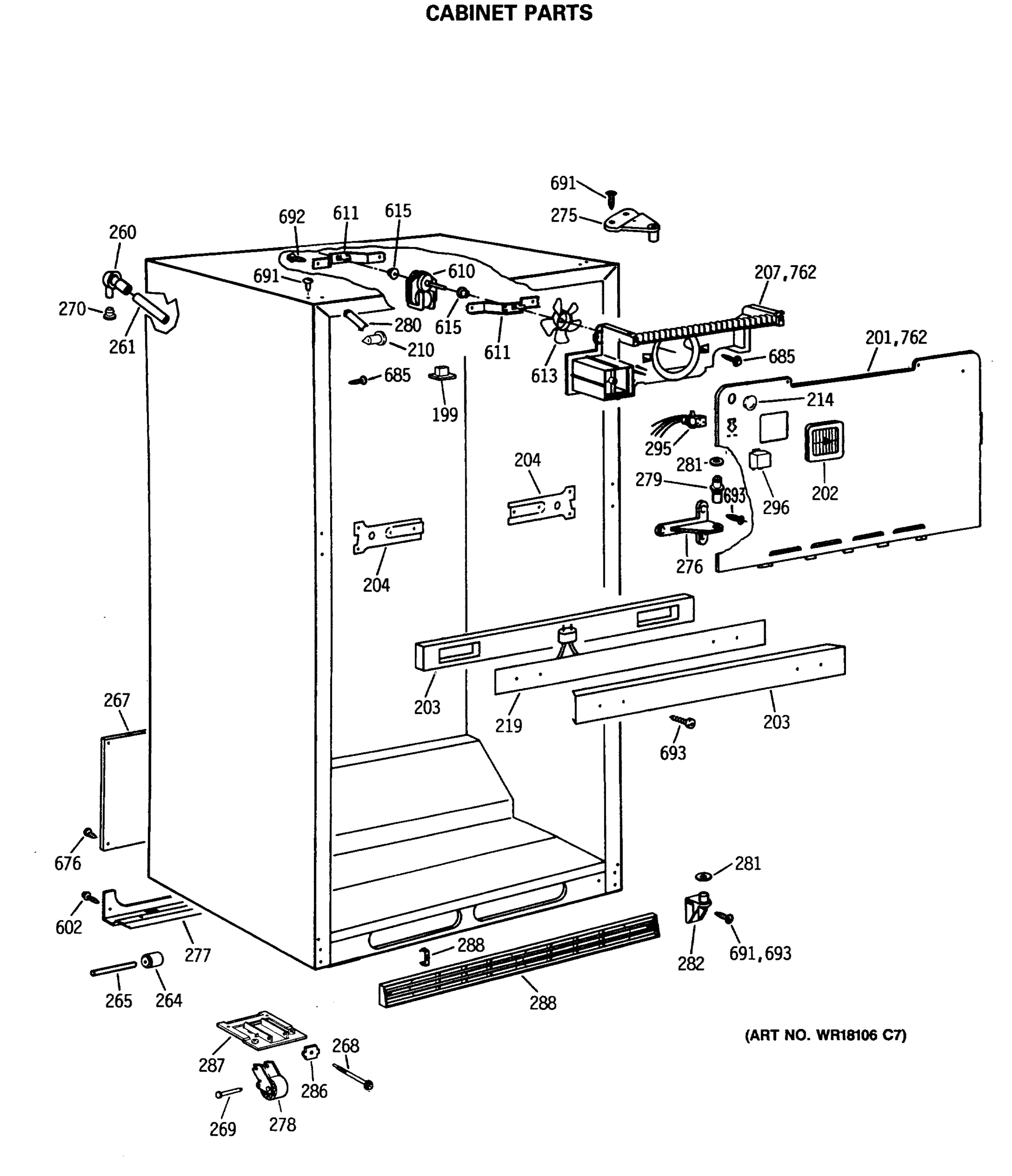 CABINET PARTS