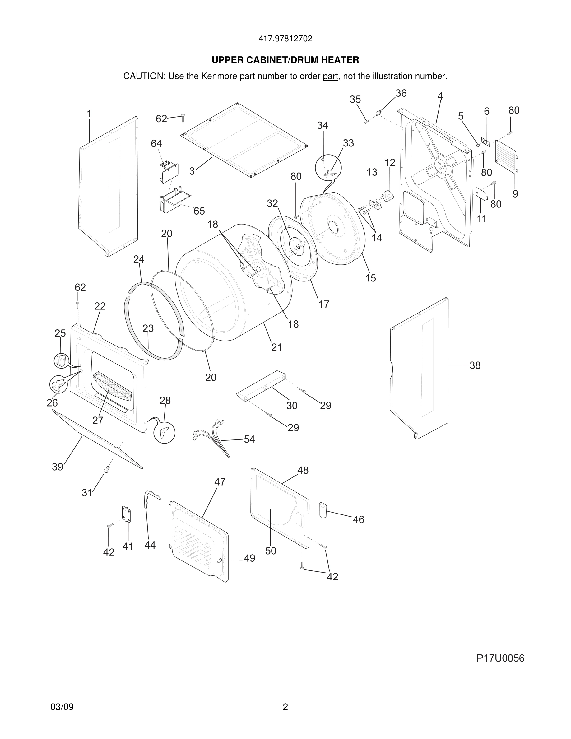 03 - UPPER CABINET/DRUM HEATER