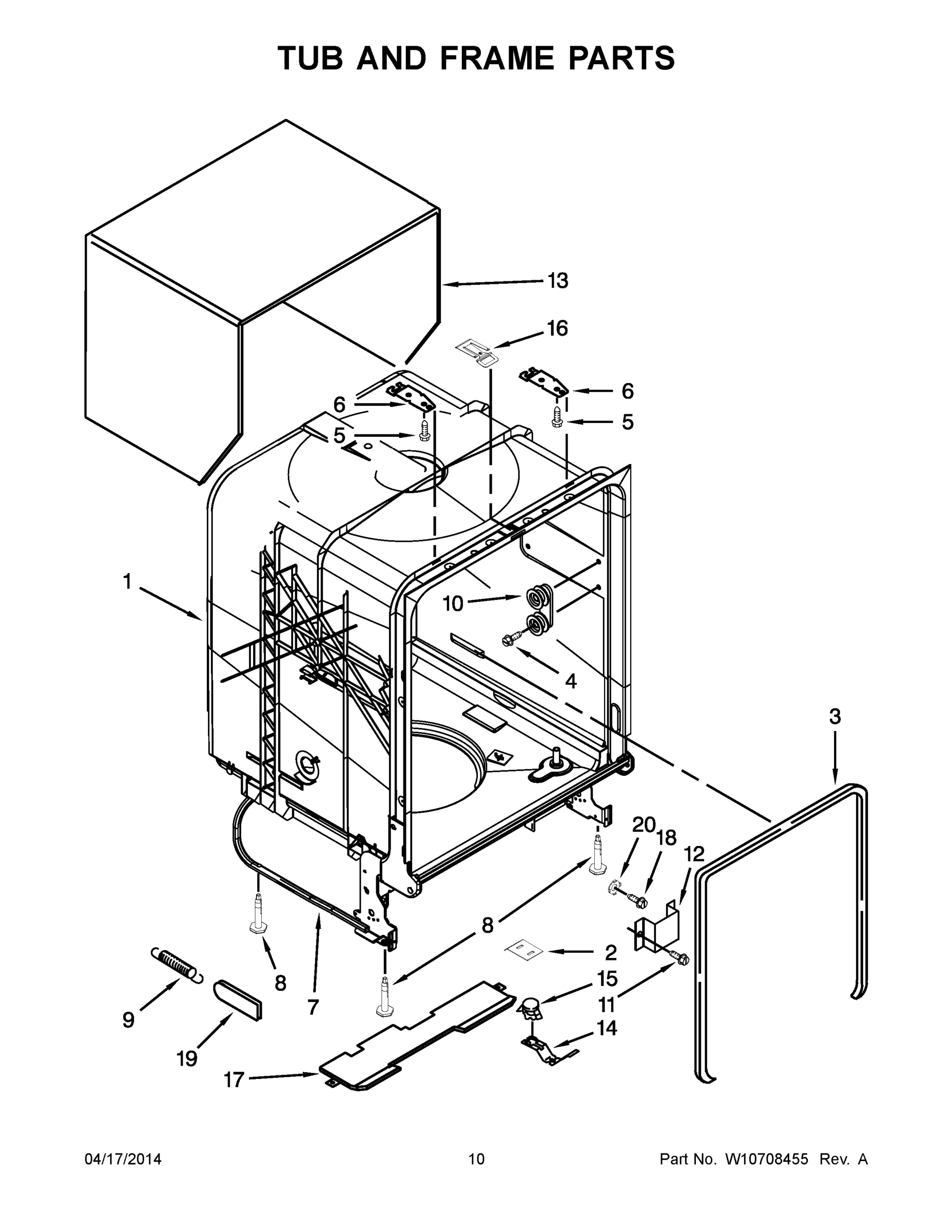 06 - TUB AND FRAME PARTS