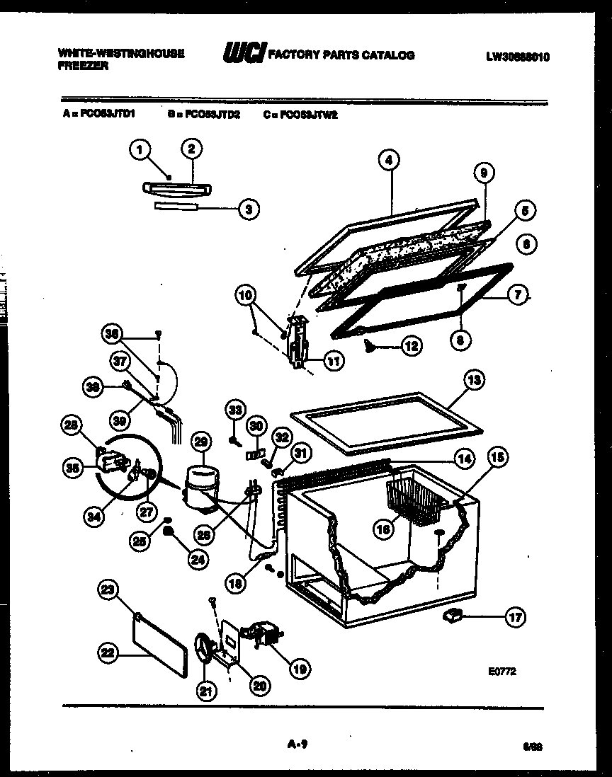 02 - CHEST FREEZER PARTS