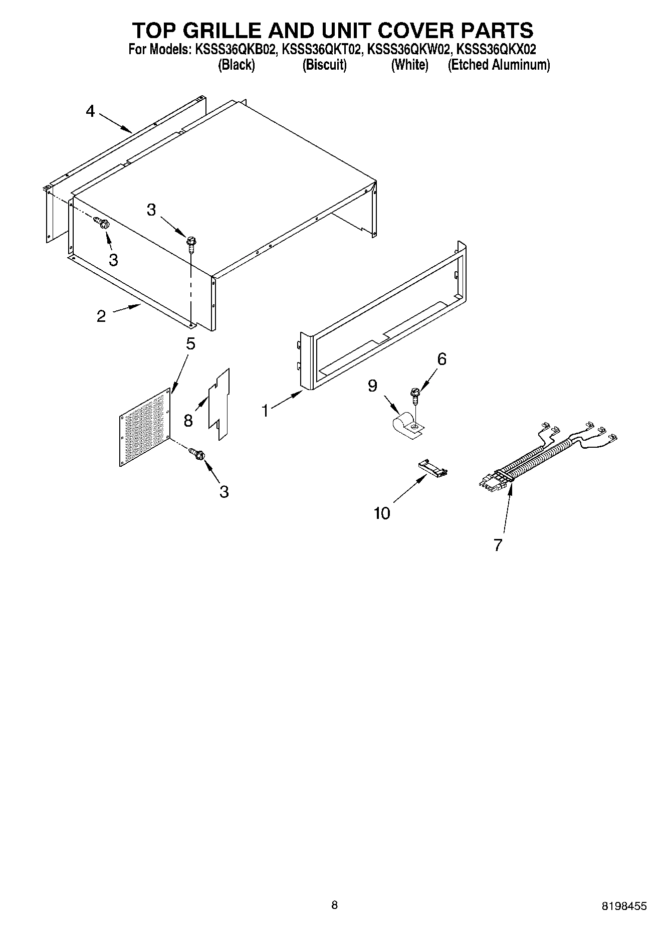 06 - TOP GRILLE AND UNIT COVER PARTS
