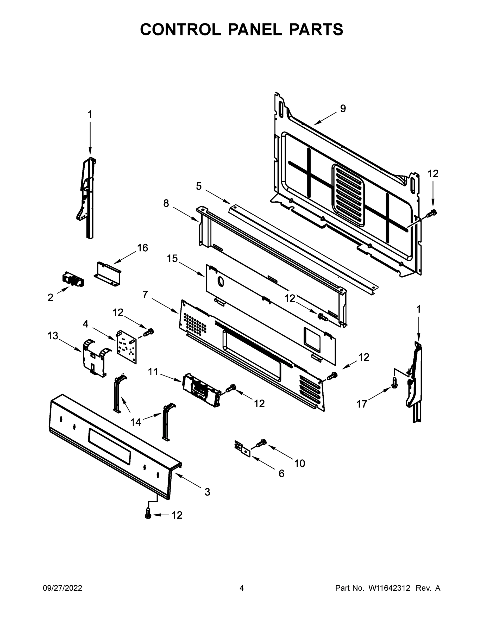 03 - CONTROL PANEL PARTS