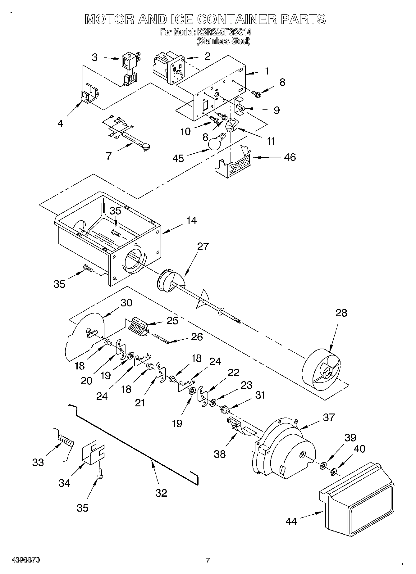 05 - MOTOR AND ICE CONTAINER