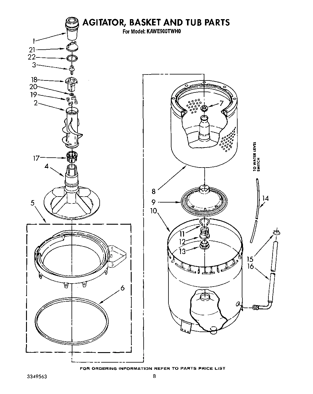 05 - AGITATOR, BASKET AND TUB