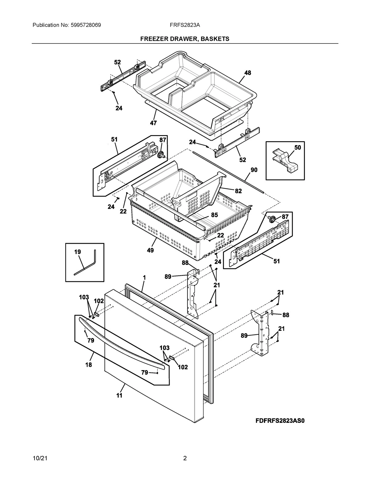 02 - FREEZER DRAWER, BASKETS