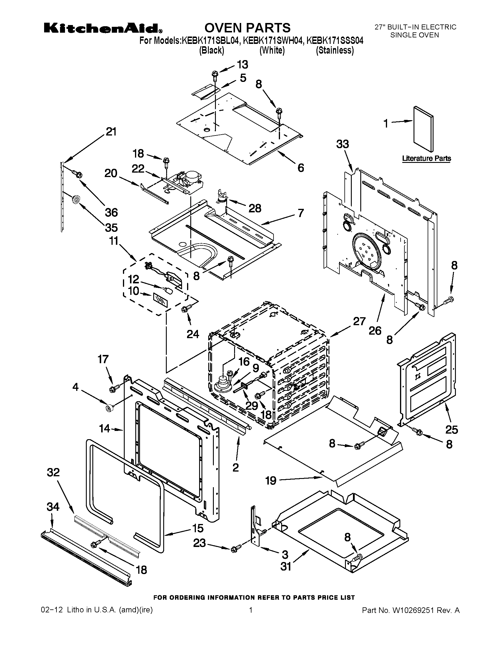 01 - OVEN PARTS