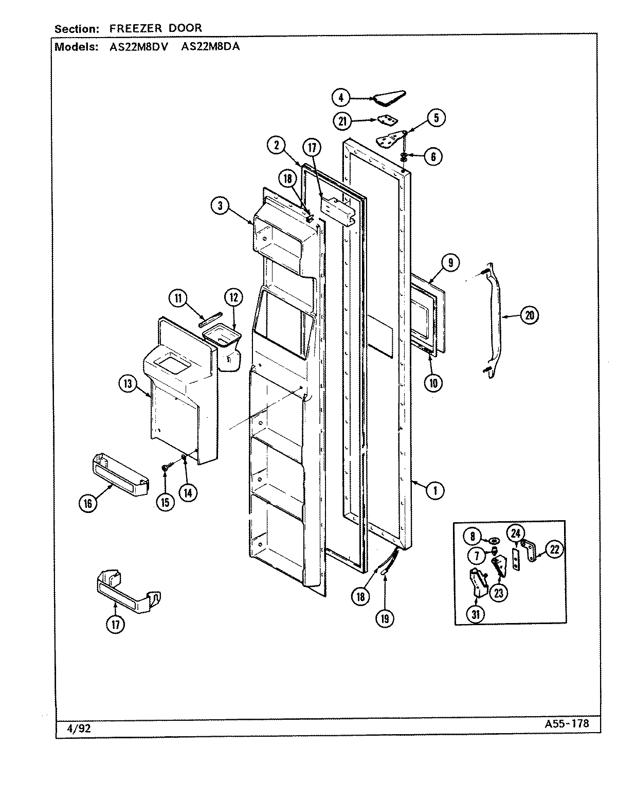 02 - FREEZER DOOR