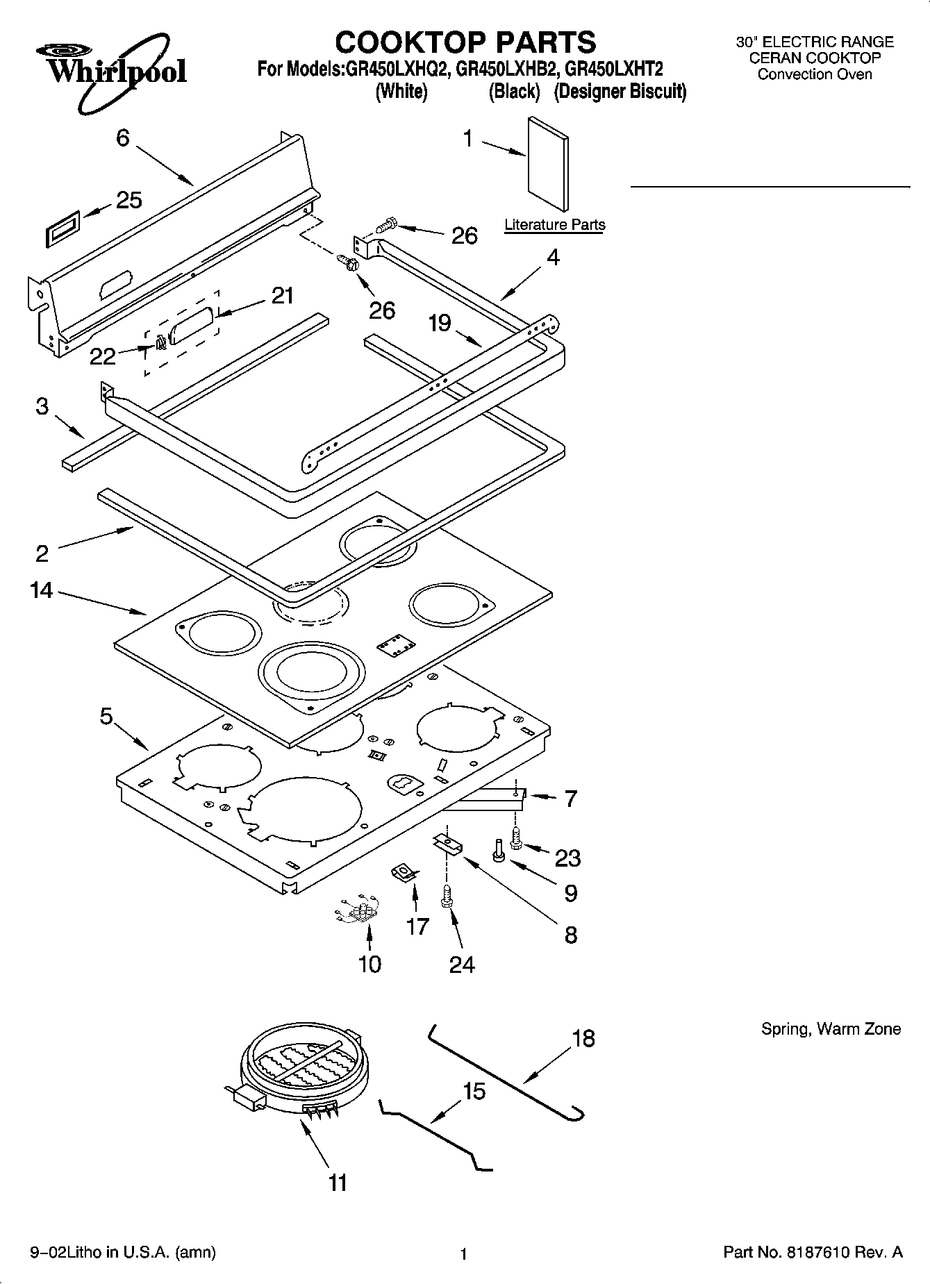 01 - COOKTOP PARTS