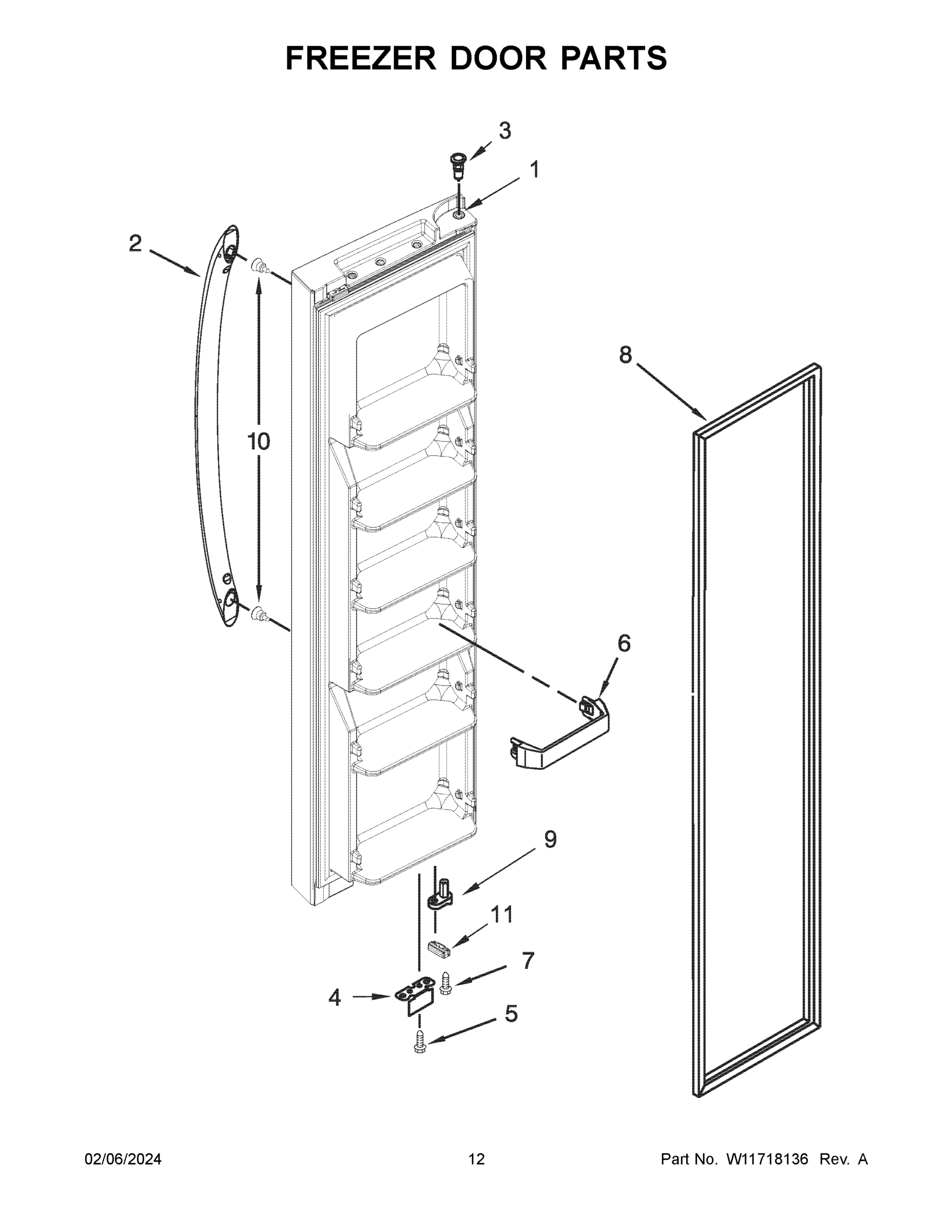 07 - FREEZER DOOR PARTS
