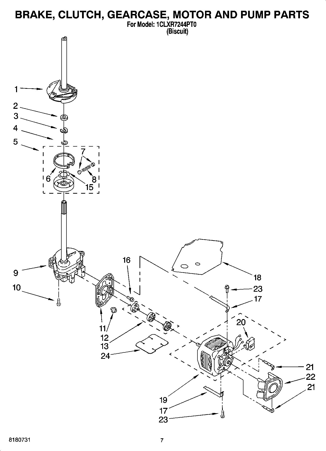 04 - BRAKE, CLUTCH, GEARCASE, MOTOR AND PUMP PARTS