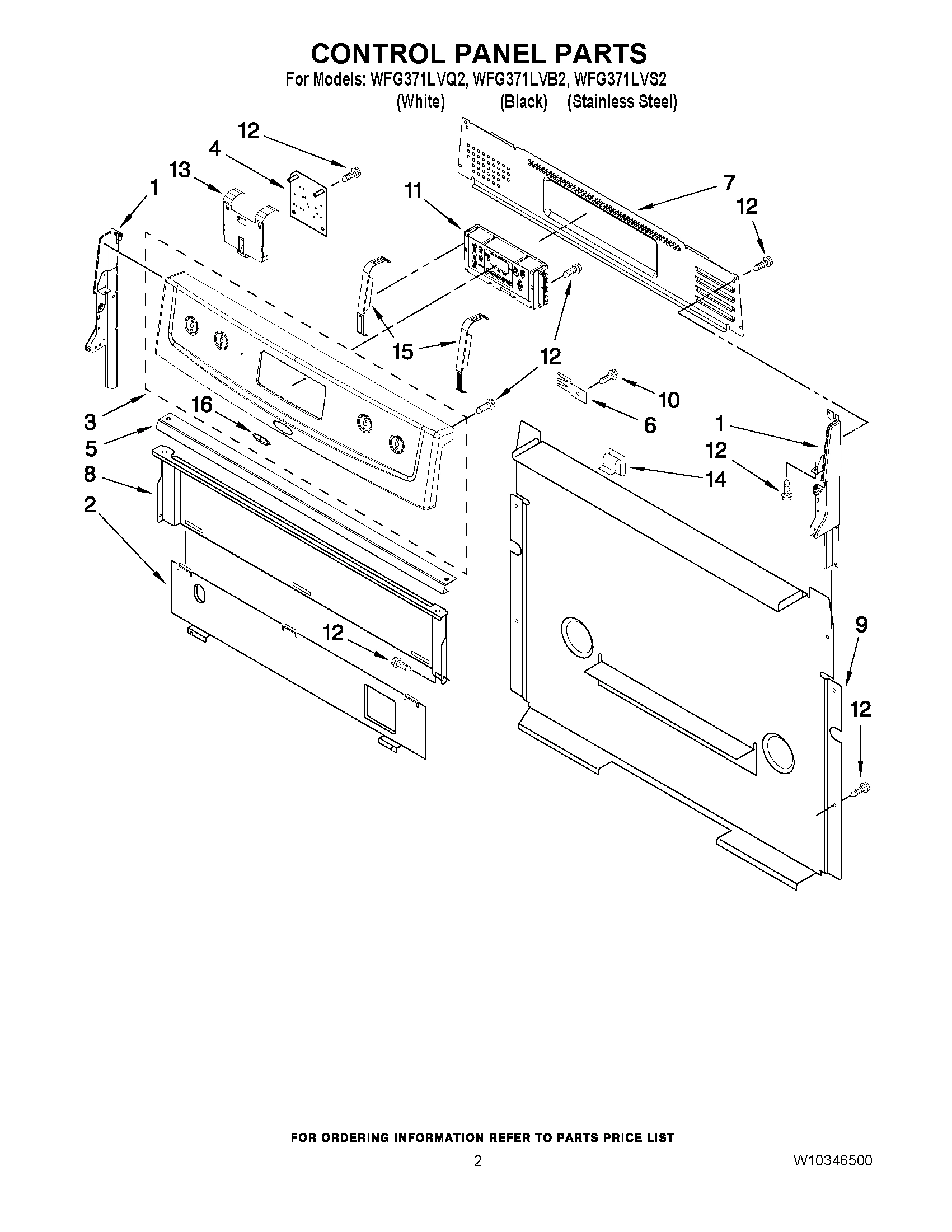 02 - CONTROL PANEL PARTS