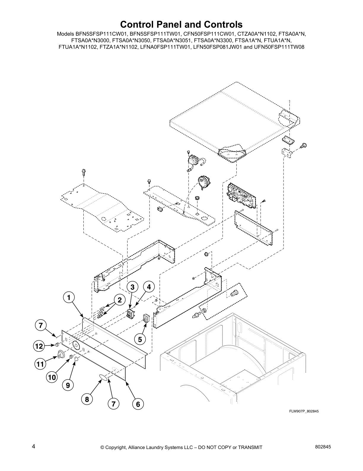 Control Panel and Controls
