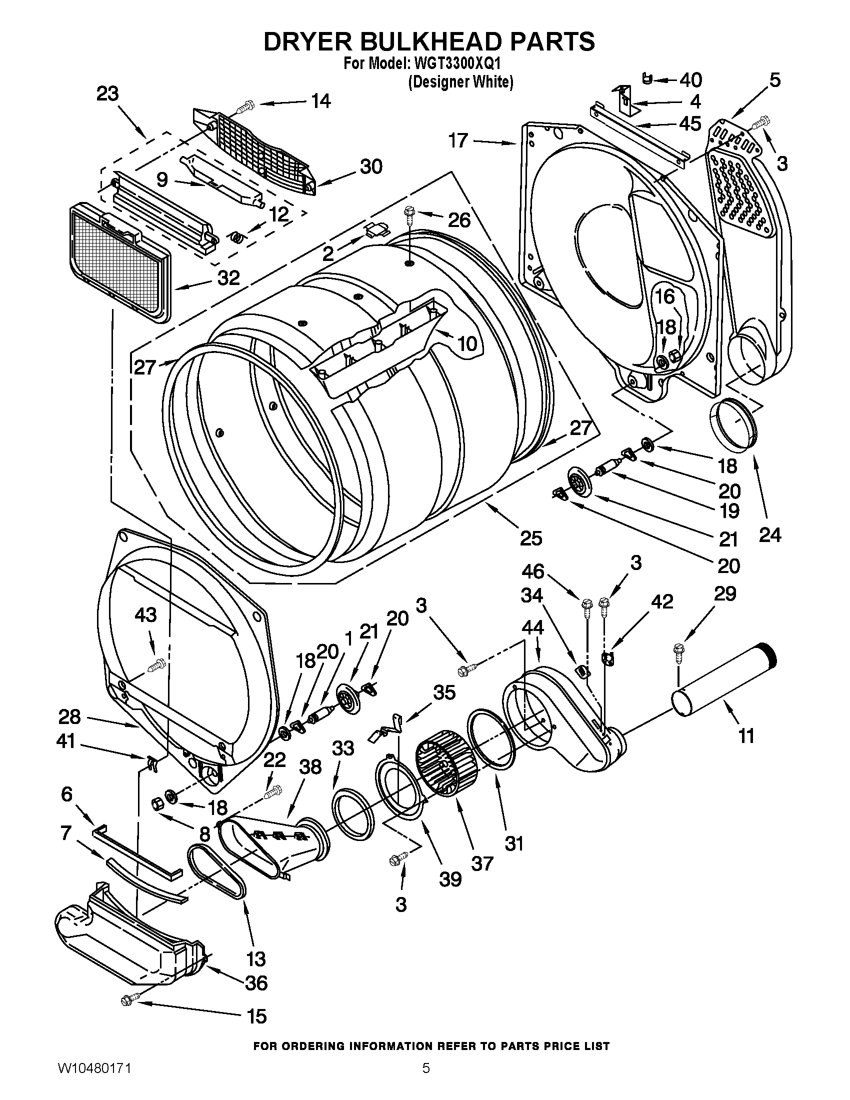 04 - DRYER BULKHEAD PARTS