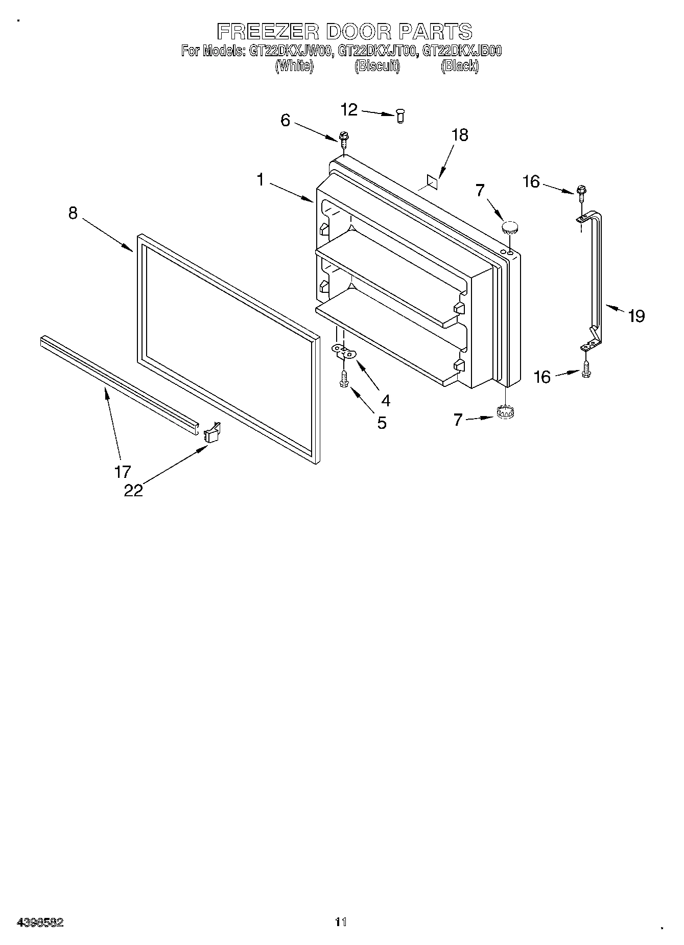 06 - FREEZER DOOR, OPTIONAL