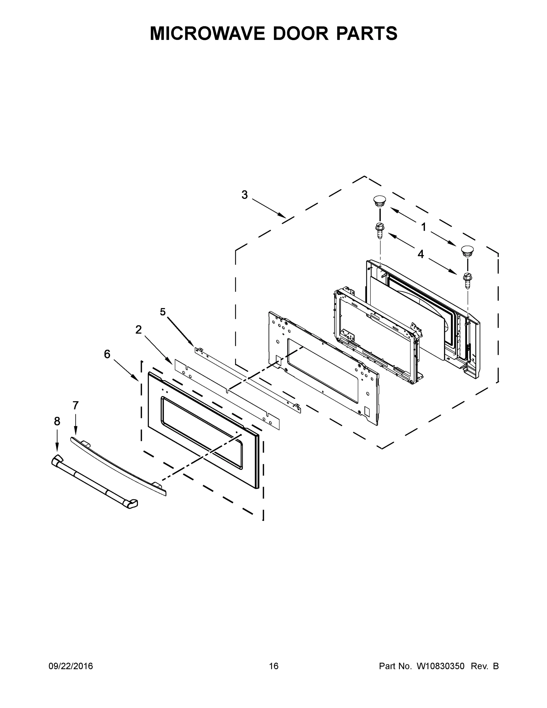 09 - MICROWAVE DOOR PARTS