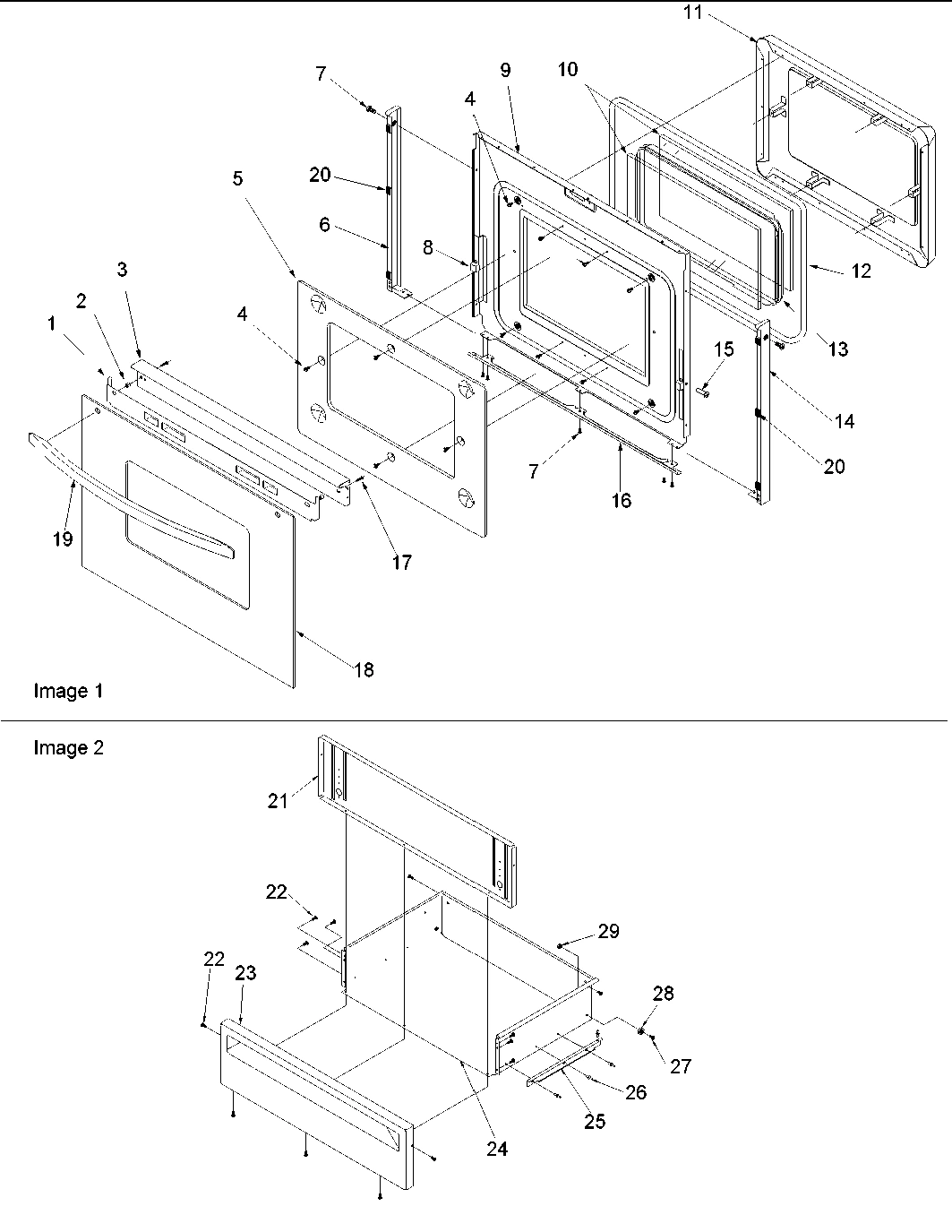 04 - Oven Door and Storage Drawer