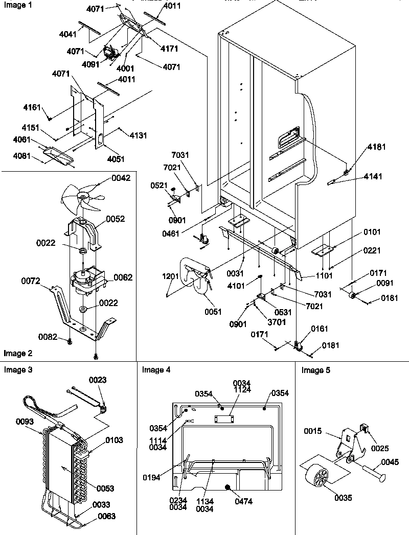 04 - DRAIN SYSTEMS, ROLLERS, AND EVAP ASSY