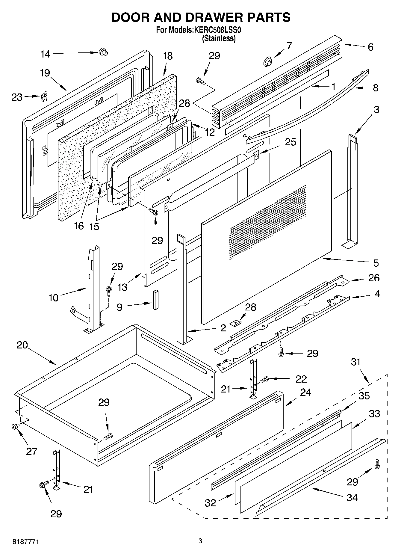 03 - DOOR AND DRAWER PARTS